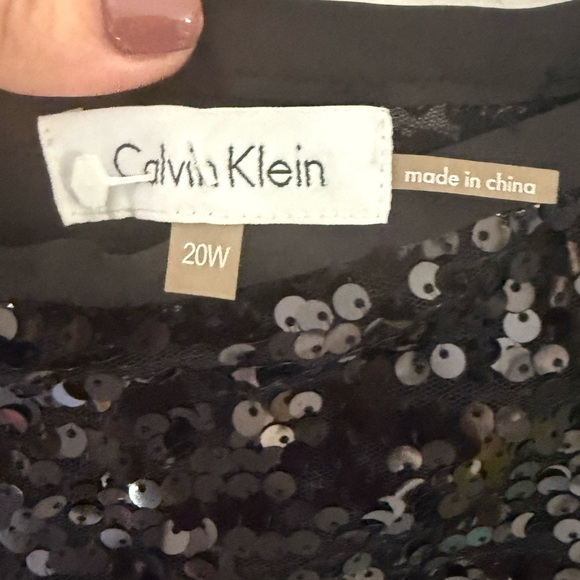 Calvin Klein Black Sequin Maxi Skirt - Picture 4 of 4